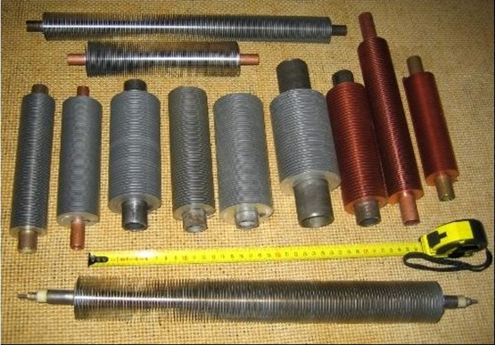 Оребренные трубы, изготовленные из разных материалов